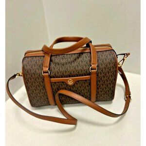 Michael Kors  Medium Duffle Satchel Handbag Crossbody Shoulder Bag - Brown Purse